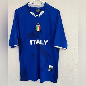 Italy Italia FIFA 2006 World Cup  Drako Futbol Jersey Soccer Shirt SIZE LARGE